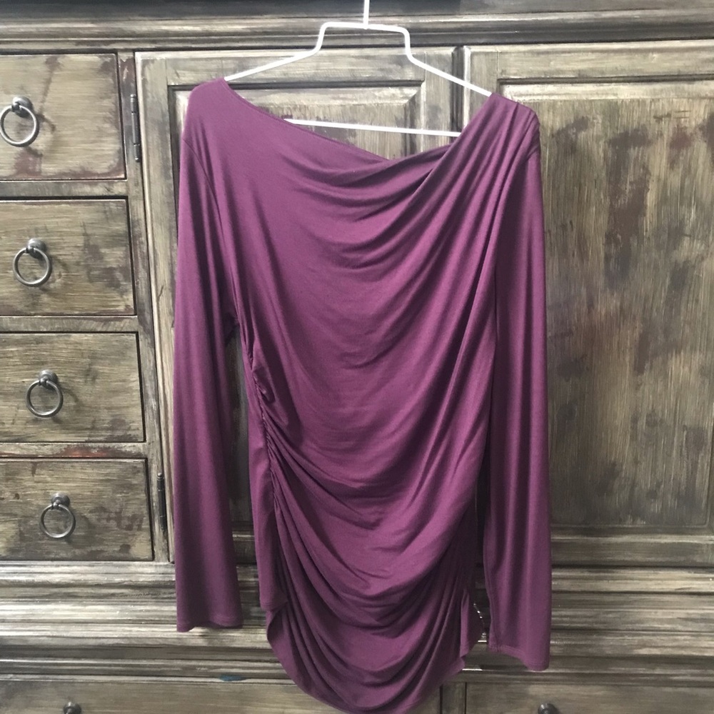 KUT drape front blouse